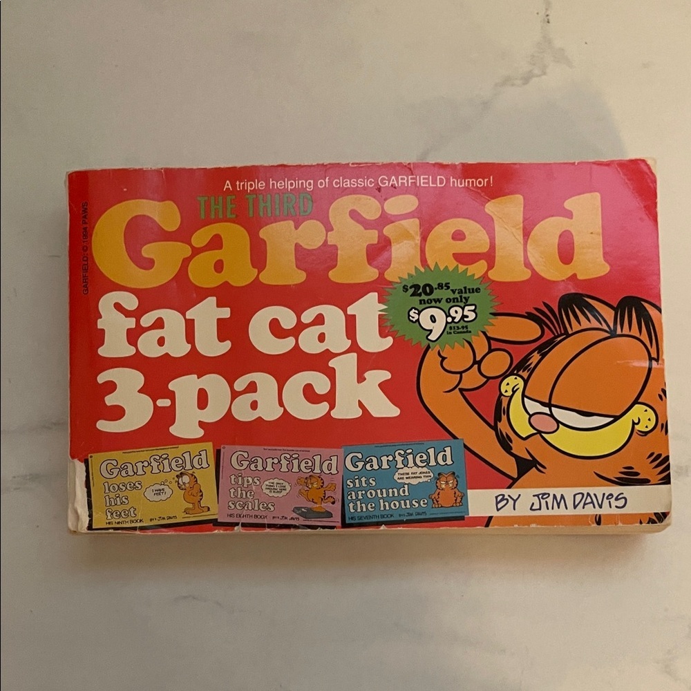 Fat Cat 3-Pack Book Set the third Garfield vintage book